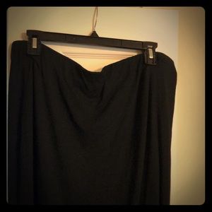 Vince Camuto Black & Black/Cream midi pencil skirt